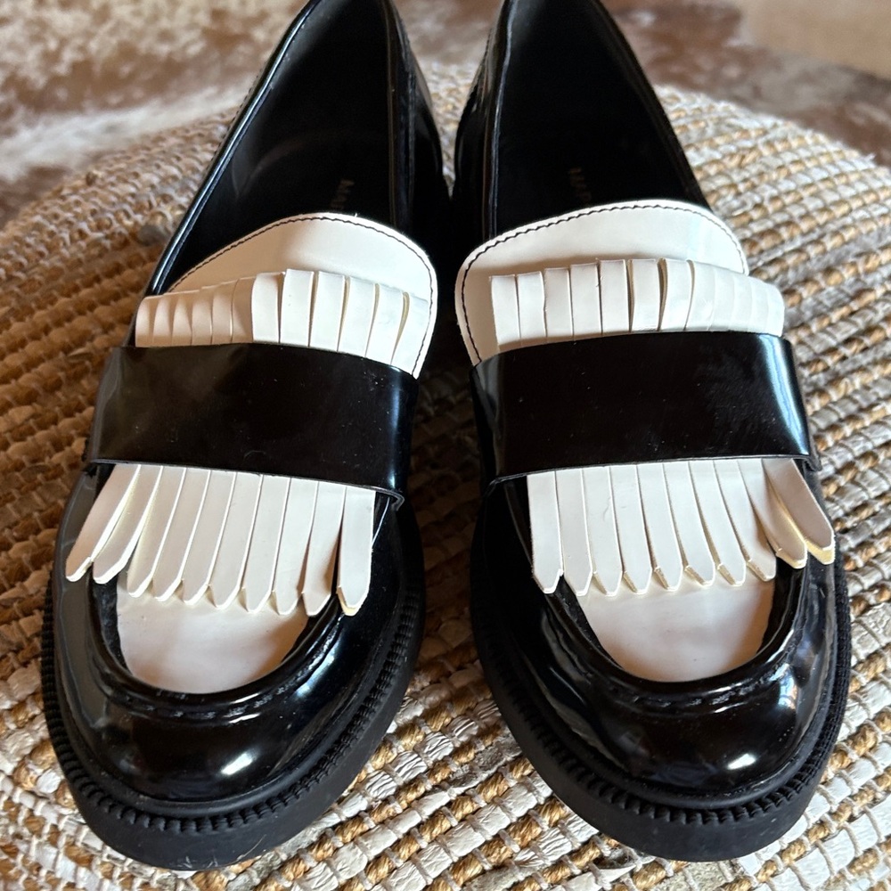 Marc Fisher Black and White Loafers - Picture 6 of 6